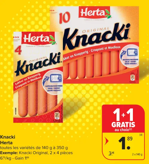 Offre: Knacki Original