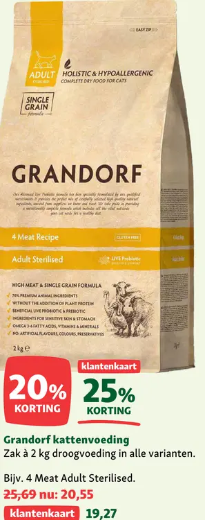 Aanbieding: Grandorf kattenvoeding