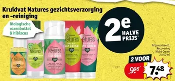 Aanbieding: Kruidvat Natures gezichtsverzorging en -reiniging
