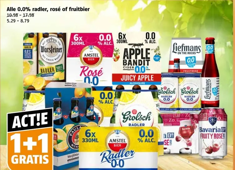 Aanbieding: 0.0% Radler, Rosé or Fruitbier