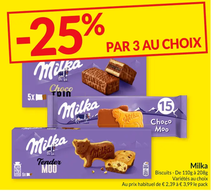 Offre: Milka Biscuits