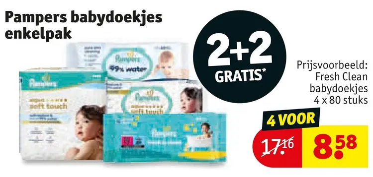 Aanbieding: Babydoekjes enkelpak