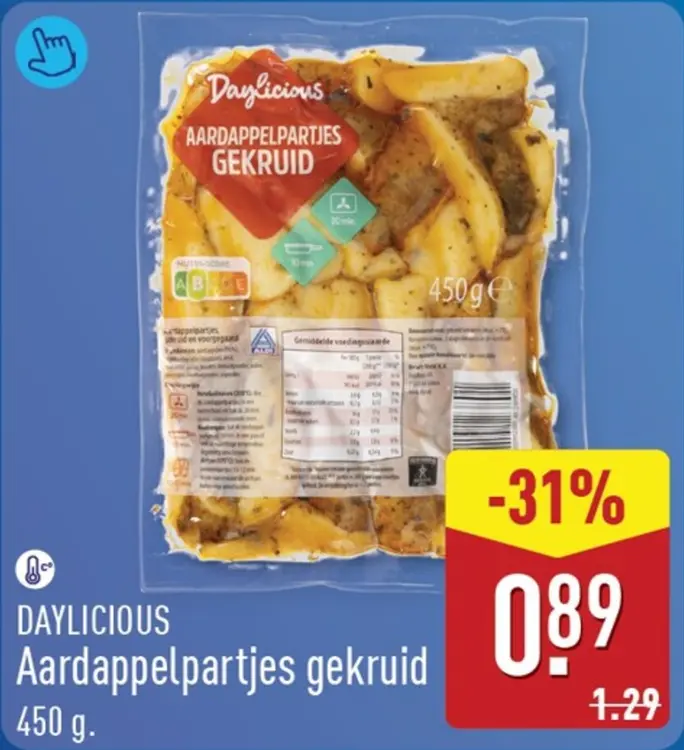 Aanbieding: Aardappelpartjes gekruid