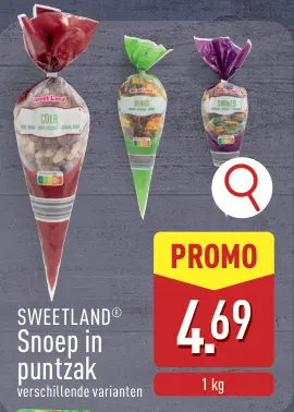 Aanbieding: Snoep in puntzak