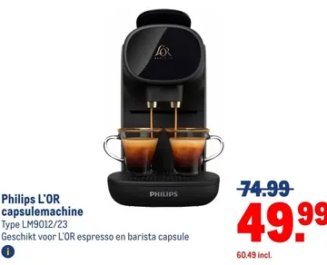 Aanbieding: Philips L'OR capsulemachine