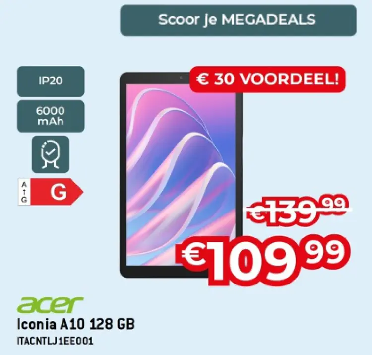 Promotie: Iconia A10 128 GB