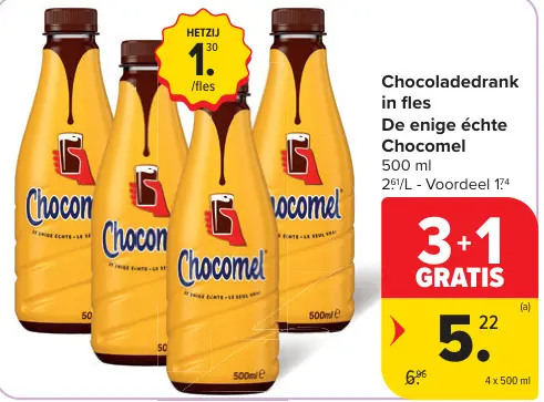 Promotie: Chocoladedrank in fles