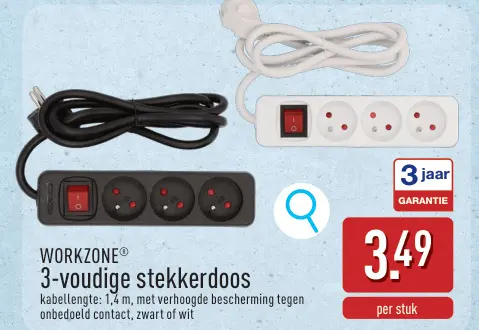 Promotie: 3-voudige stekkerdoos