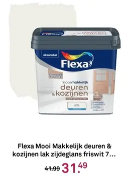 Aanbieding: Flexa Mooi Makkelijk deuren & kozijnen lak zi