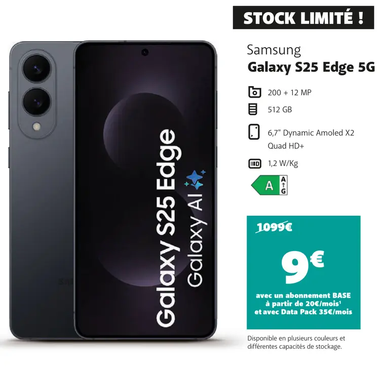 Offre: Galaxy S25 Edge