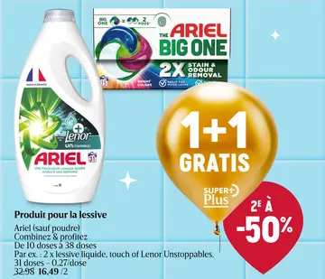 Offre: Ariel (sauf poudre)