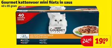 Aanbieding: Gourmet kattenvoer mini filets in saus