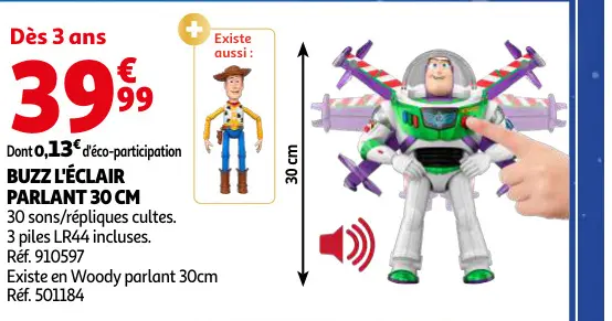 Offre: Buzz l'Éclair Parlant 30 cm