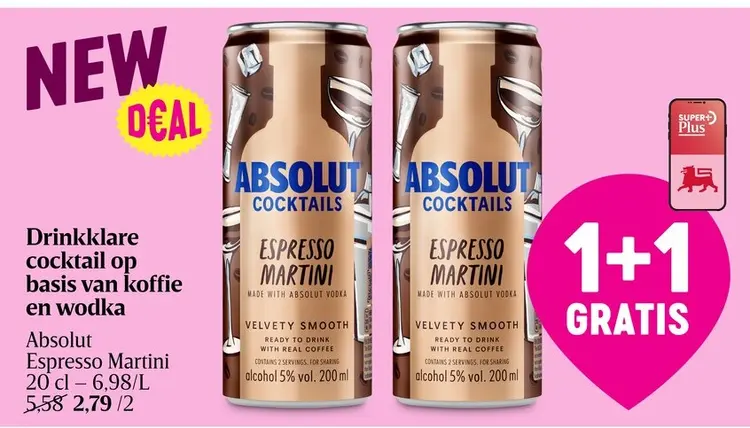 Promotie: Absolut Espresso Martini
