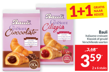 Aanbieding: Bauli Italiaanse Croissant Klassiek uf gevuld