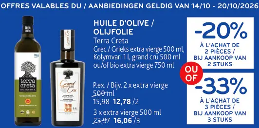 Offre: Terra Creta Huile d'olive
