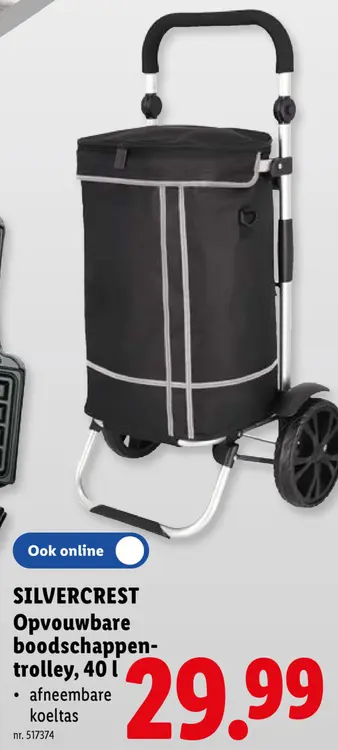 Promotie: Opvouwbare boodschappen-trolley