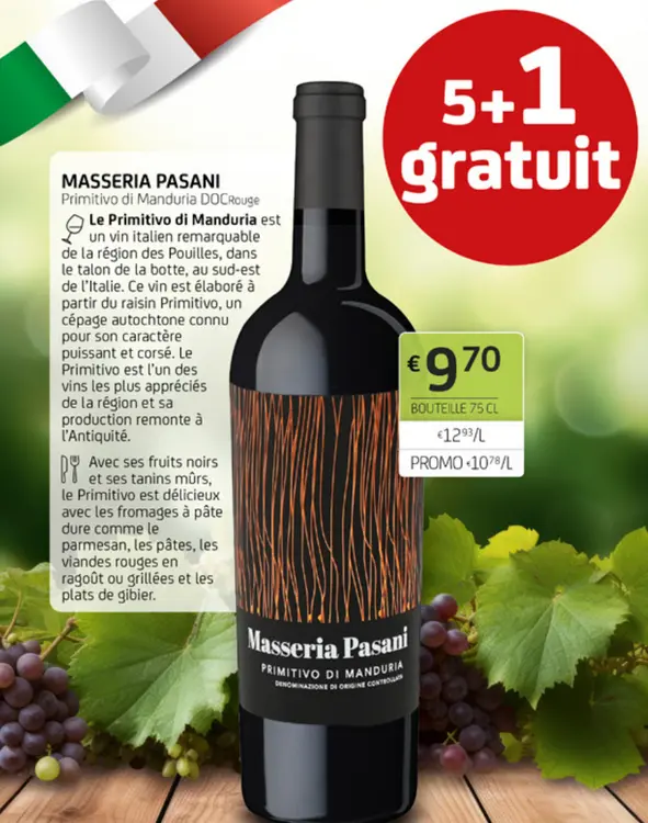 Offre: Primitivo di Manduria DOCRouge