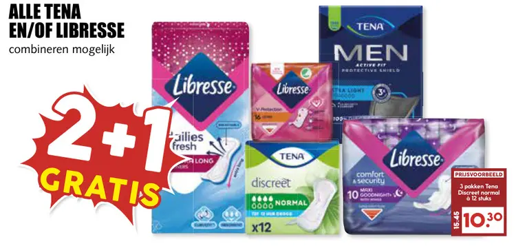 Aanbieding: Alle Tena en/of Libresse