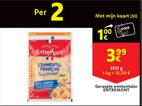 Aanbieding: Geraspte emmentaler