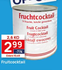 Aanbieding: Fruitcocktail 2650g