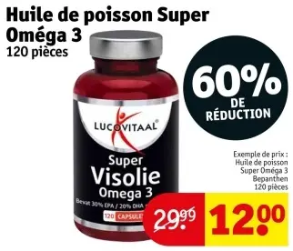 Offre: Huile de poisson Super Oméga 3