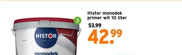 Aanbieding: monodek primer wit