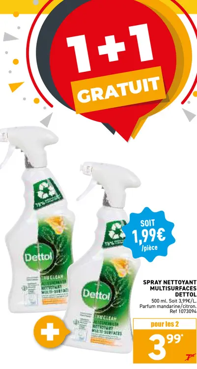 Offre: Spray nettoyant multisurfaces