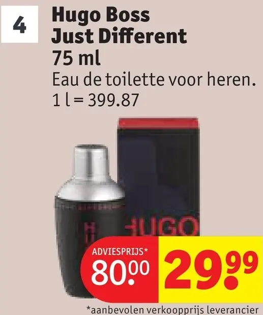 Promotie: Just Different Eau de toilette voor heren