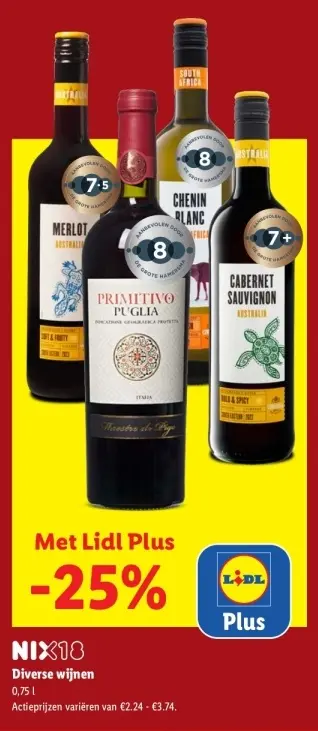 Aanbieding: Diverse wijnen