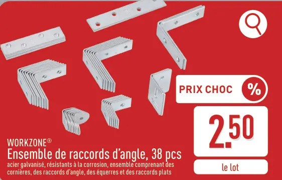 Offre: Ensemble de raccords d'angle