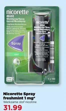 Aanbieding: Nicorette Spray freshmint