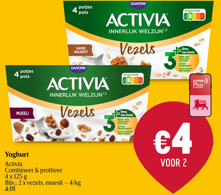 Aanbieding: Yoghurt Activia