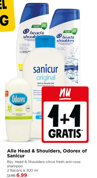 Aanbieding: Head & Shoulders, Odorex of Sanicur