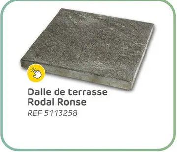 Offre: Dalle de terrasse cobo garden ronse - béton - anthracite - 40x40x3,7cm