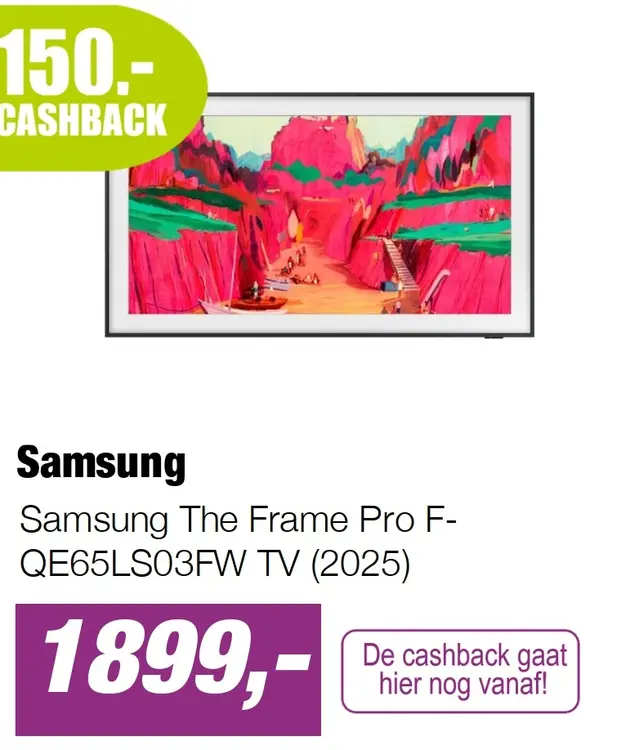 Aanbieding: Samsung The Frame Pro F-QE65LS03FW TV (2025)