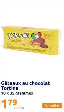 Aanbieding: Gâteaux au chocolat Tortina