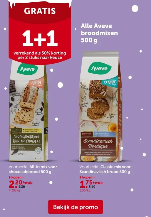 Promotie: Aveve broodmixen
