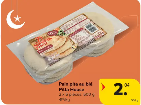 Offre: Pain pita au blé