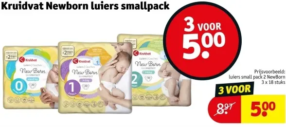Aanbieding: Newborn luiers smallpack