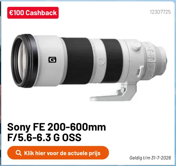Promotie: FE 200-600mm F/5.6-6.3 G OSS