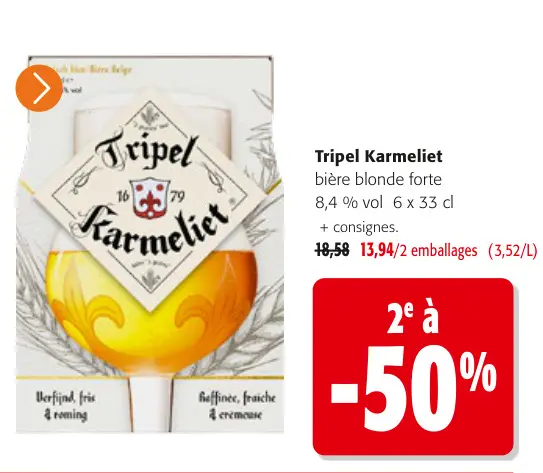 Offre: Tripel Karmeliet
