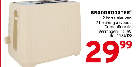 Promotie: Broodrooster
