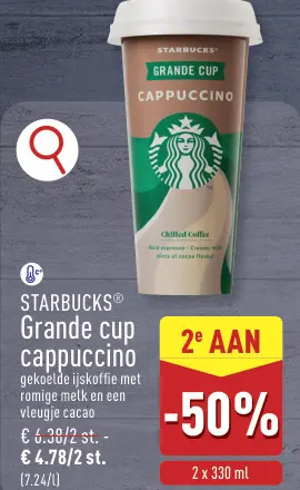Promotie: Grande cup cappuccino