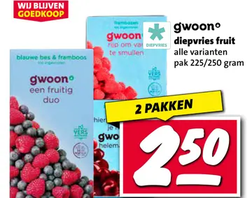 Aanbieding: gwoon diepvries fruit