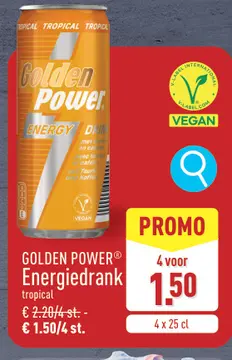 Aanbieding: GOLDEN POWER Energiedrank