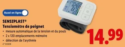 Offre: Tensiomètre de poignet