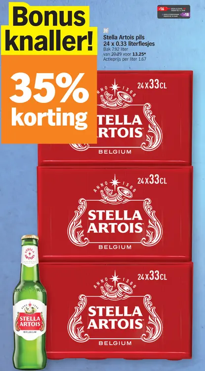 Promotie: Stella Artois pils