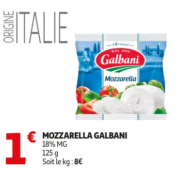 Offre: Mozzarella Galbani