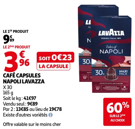 Promotie: Café capsules napoli